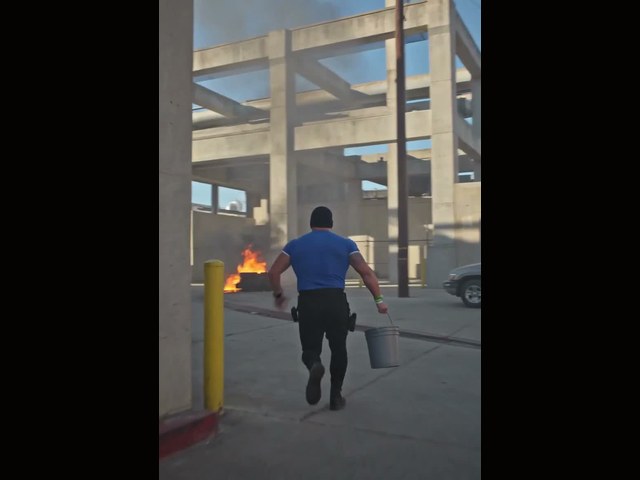 CEMENT PROTOCOL — Commander running with cement bucket