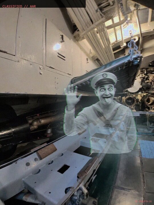 Berthing compartment aboard the submarine