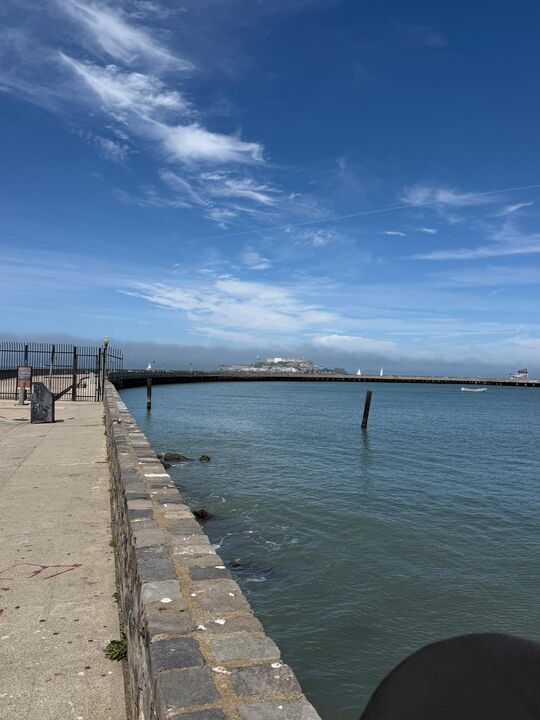 Municipal pier and jetty at the waterfront