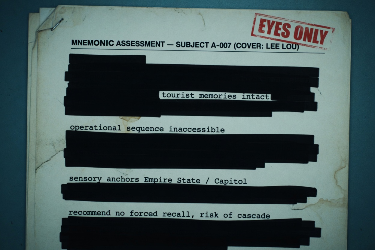 Redacted mnemonic assessment